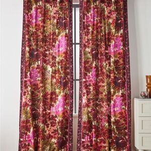 Anthropologie Vienne Velvet Curtains 4 panels